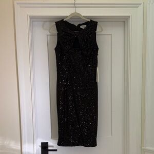 Calvin Klein Black Sequin Dress